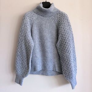 Abercrombie & Fitch | Puff Sleeve Turtleneck Sweater